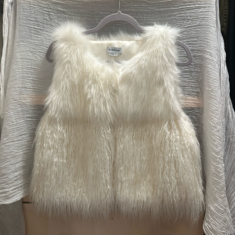 Bebe Faux Fur Vest